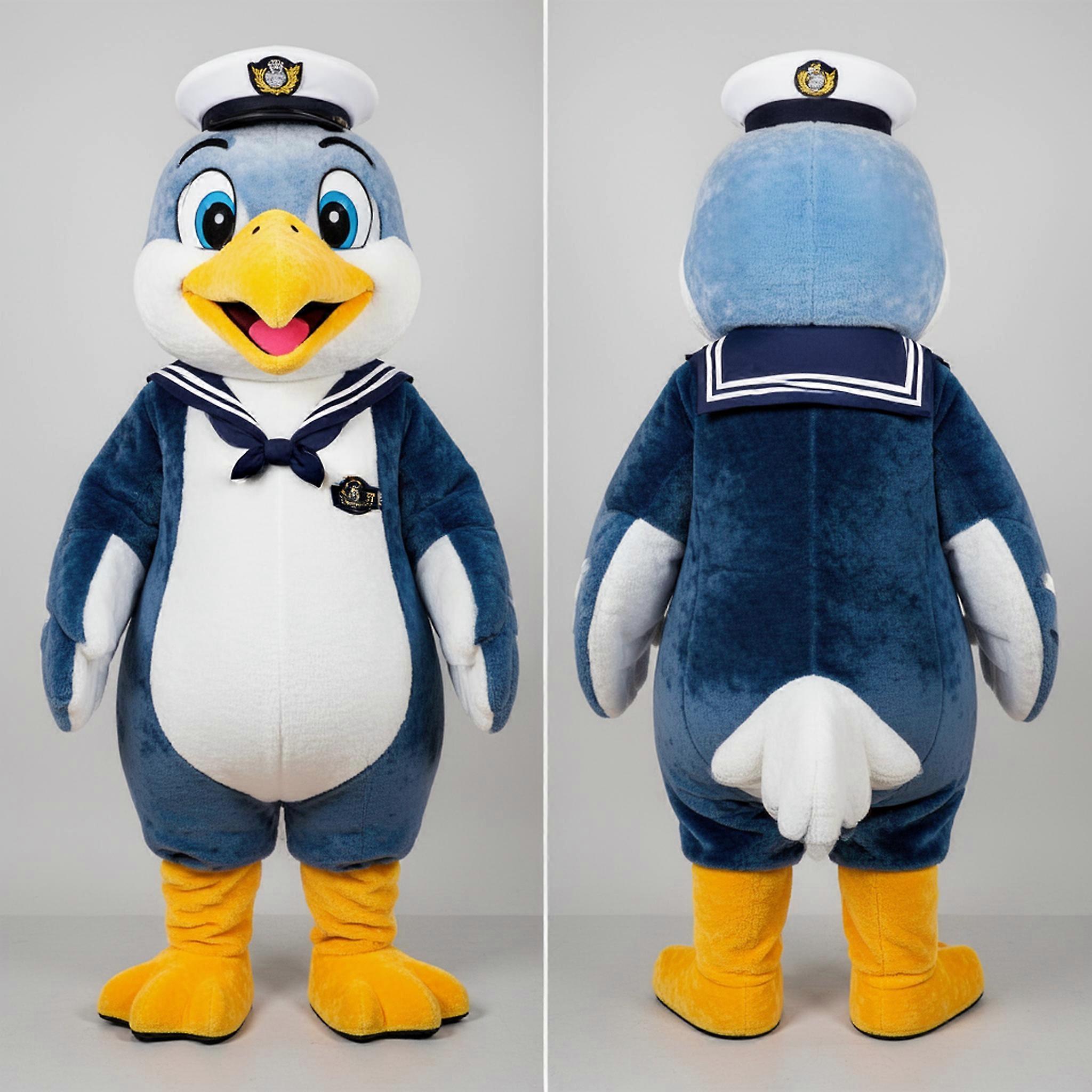 MASTICOT Sky Blue Rounded Seagull Mascot