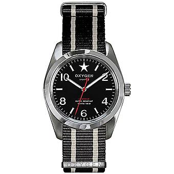 Washington 38 Quarz Analog E-Uhr mit EX-S-WAS-38-NN-BLIVBL Nylon Armband