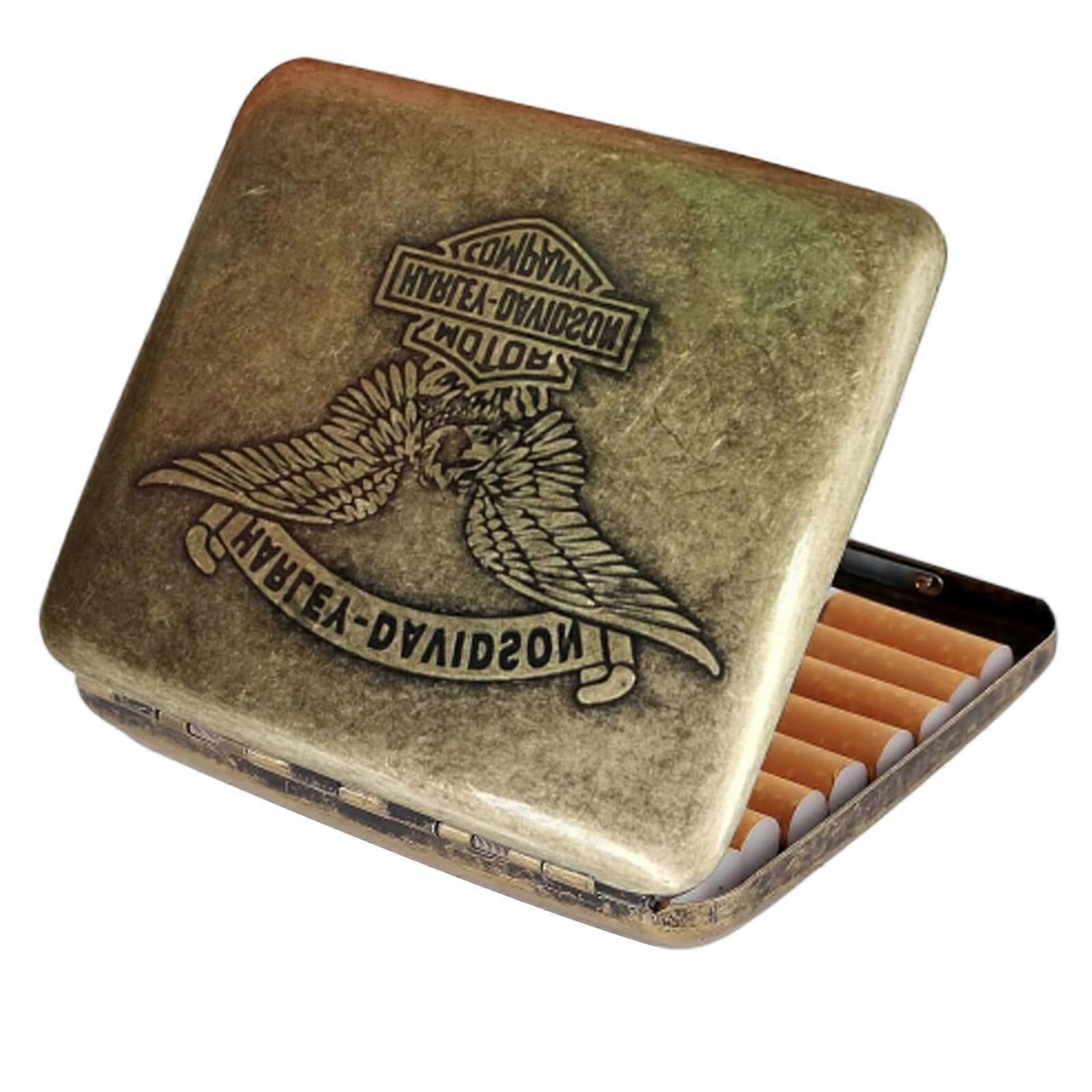 Retro Elegant Metallic Cigarette Box