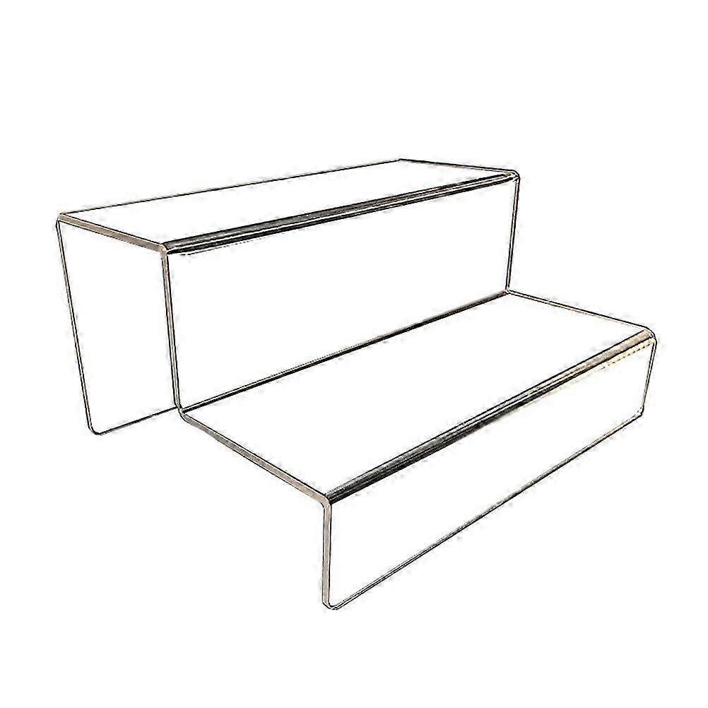 Acrylic Stepped 2-Tier Display Rack