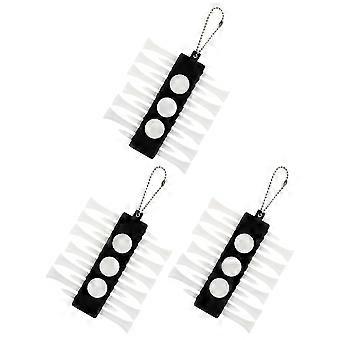 Lightweight Golfs Tee Holder for Outdoor Use 3Pcs Plastic Tee Holders