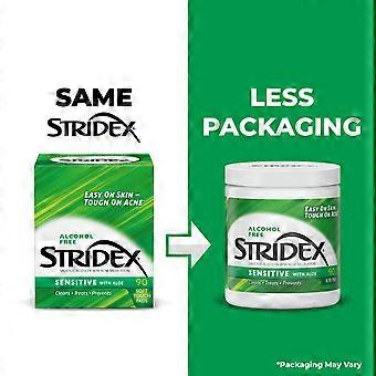Stridex Medicated Acne Pads For Sensitive Skin Alcohol-free 90 Ct