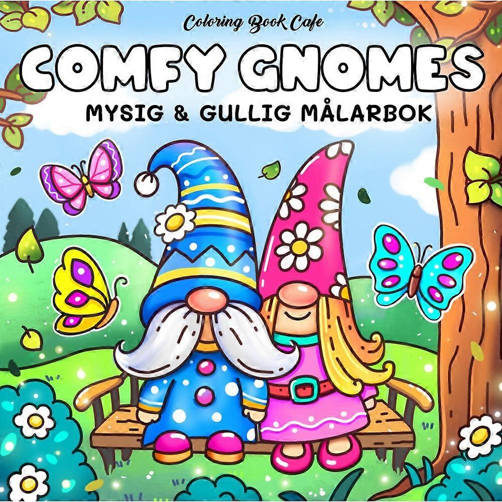 Comfy Gnomes Målarbok