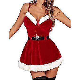 2026  Women's Sexy Santa-Style Babydoll Chemise Christmas Dress