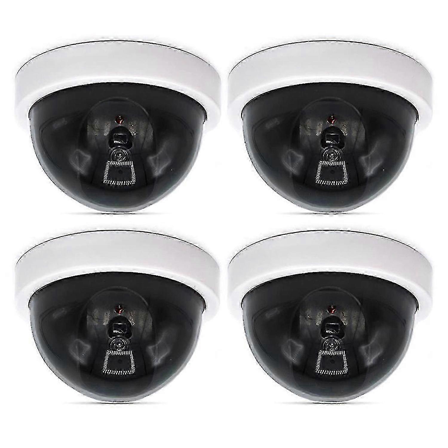 4 Pack Realistic Dummy CCTV Dome Cameras