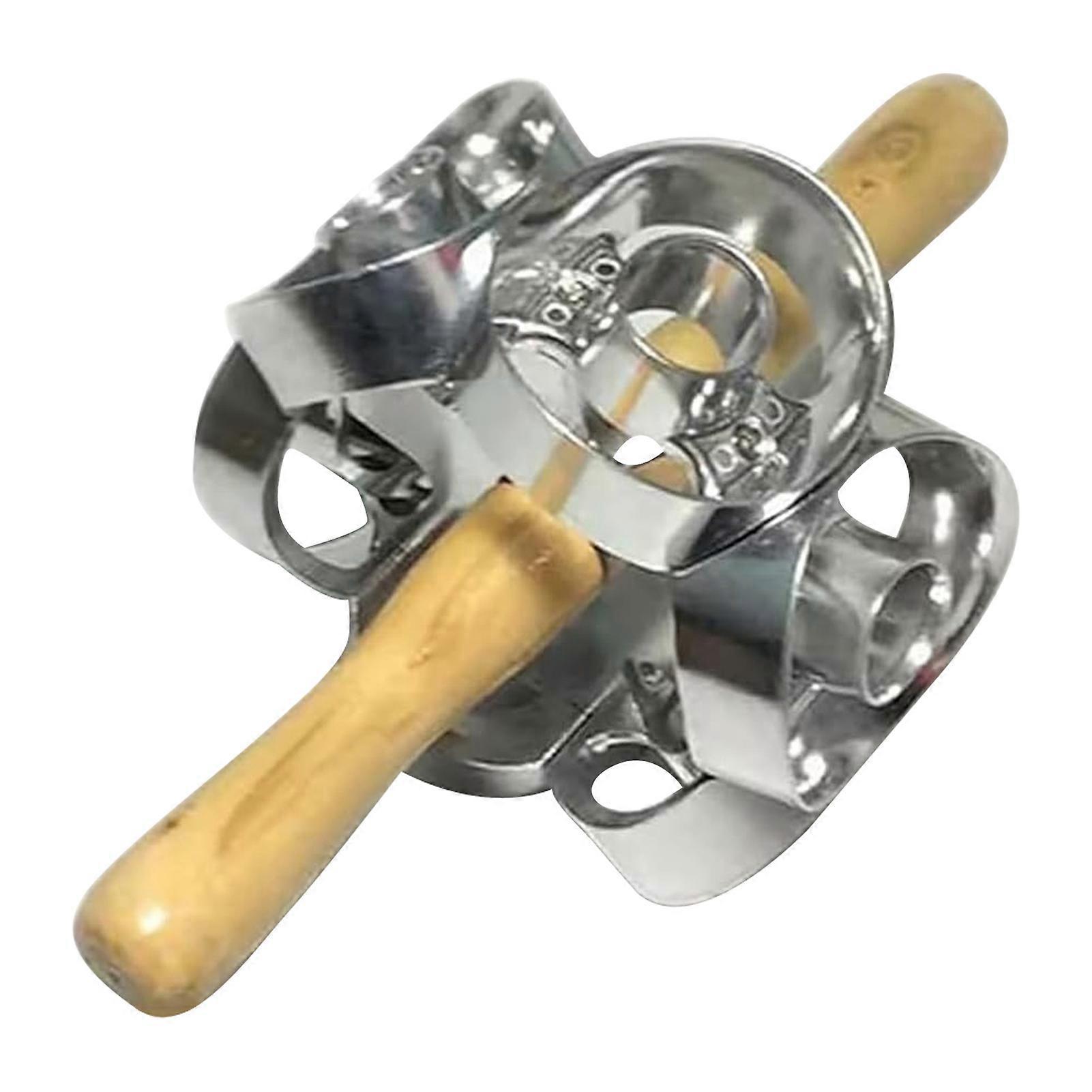 Wood-Handle Stainless Donut Ring Cutter