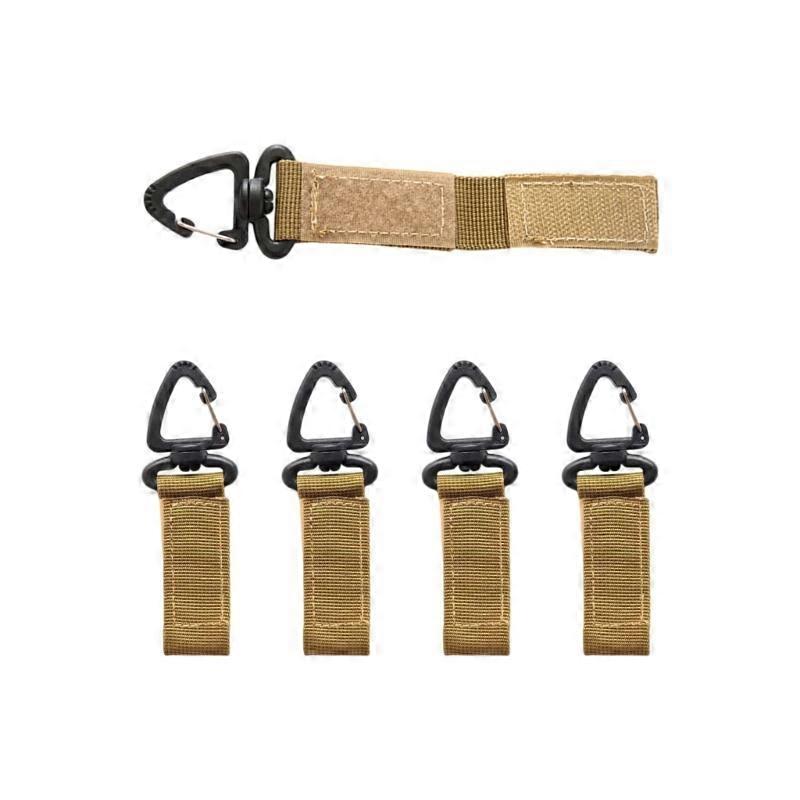 Flexible Triangular Carabiner Clip With 360 Regulable Hook For Camping Hiking Accessory