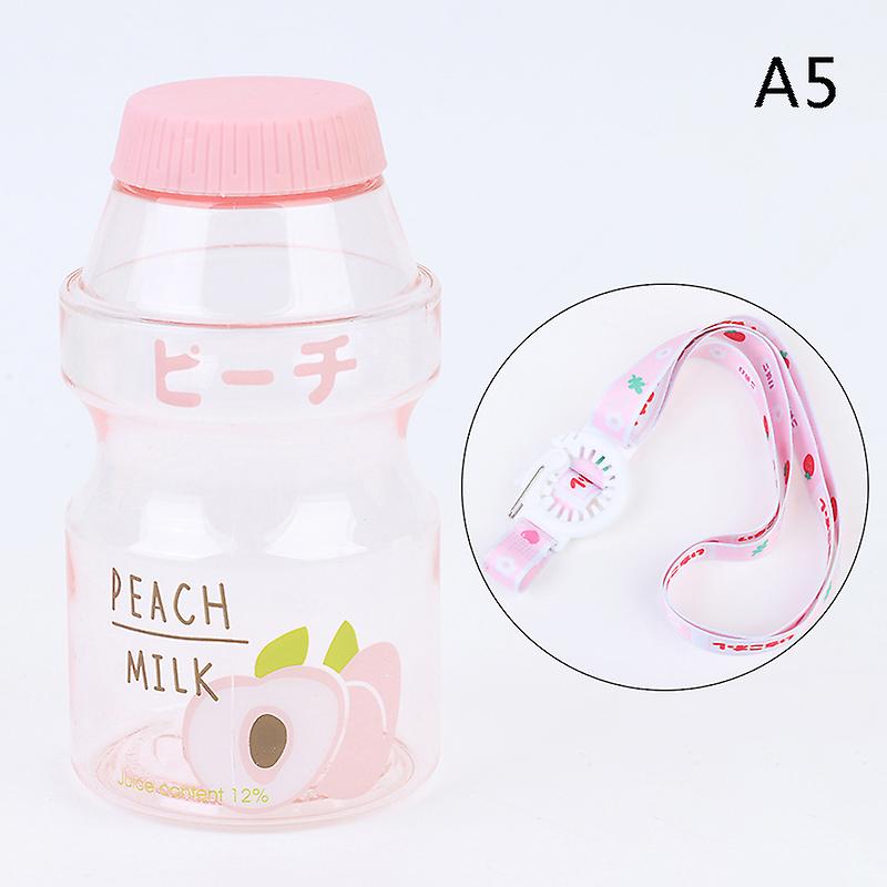 Creative Fruit Plastic Water Bottle Portable Leak Proof Drinking Cup With Strap