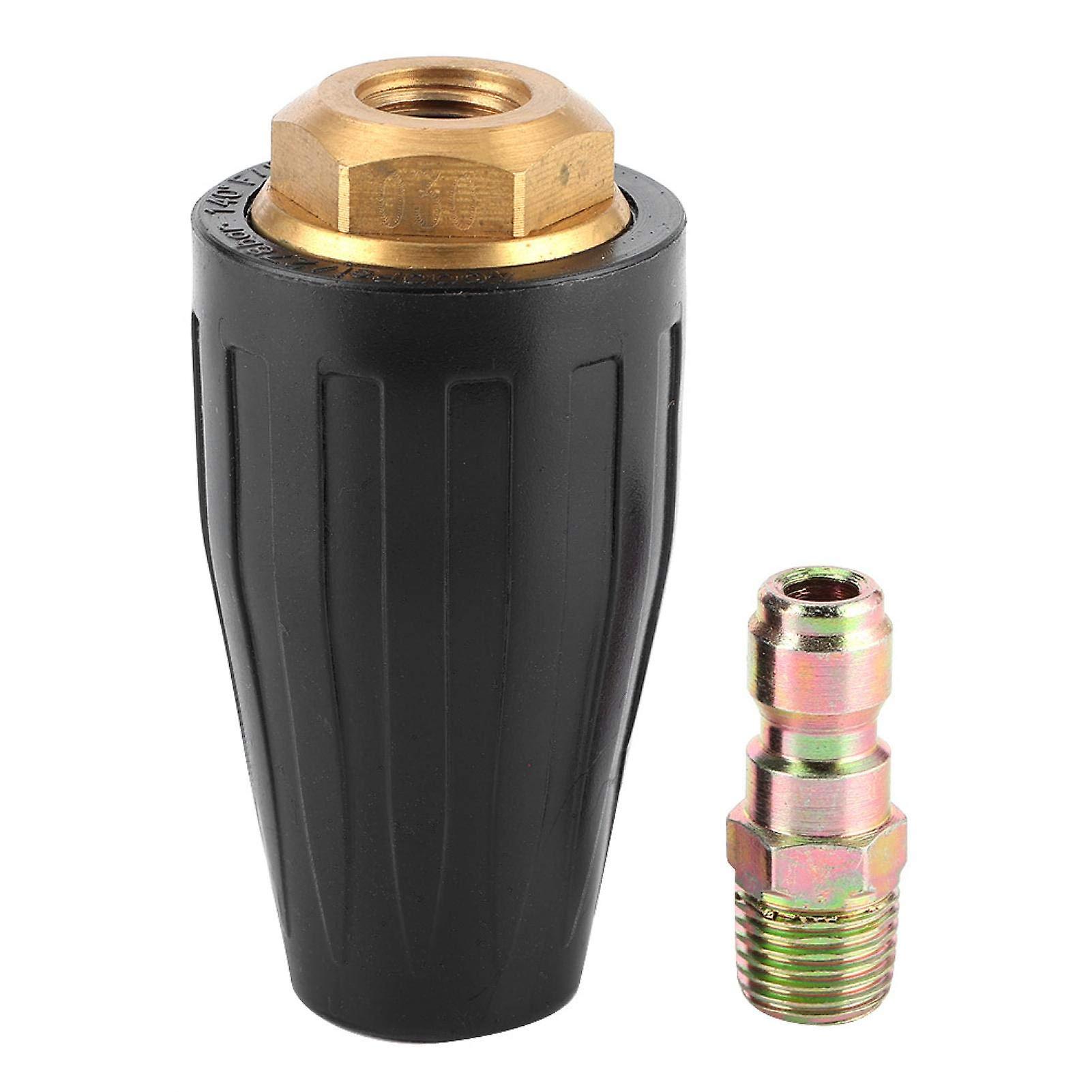 Car Pressure Washer Turbo Nozzle 3600PSI 1/4in Rotating Spray Nozzle Quick Connect Car Cleaning Tool