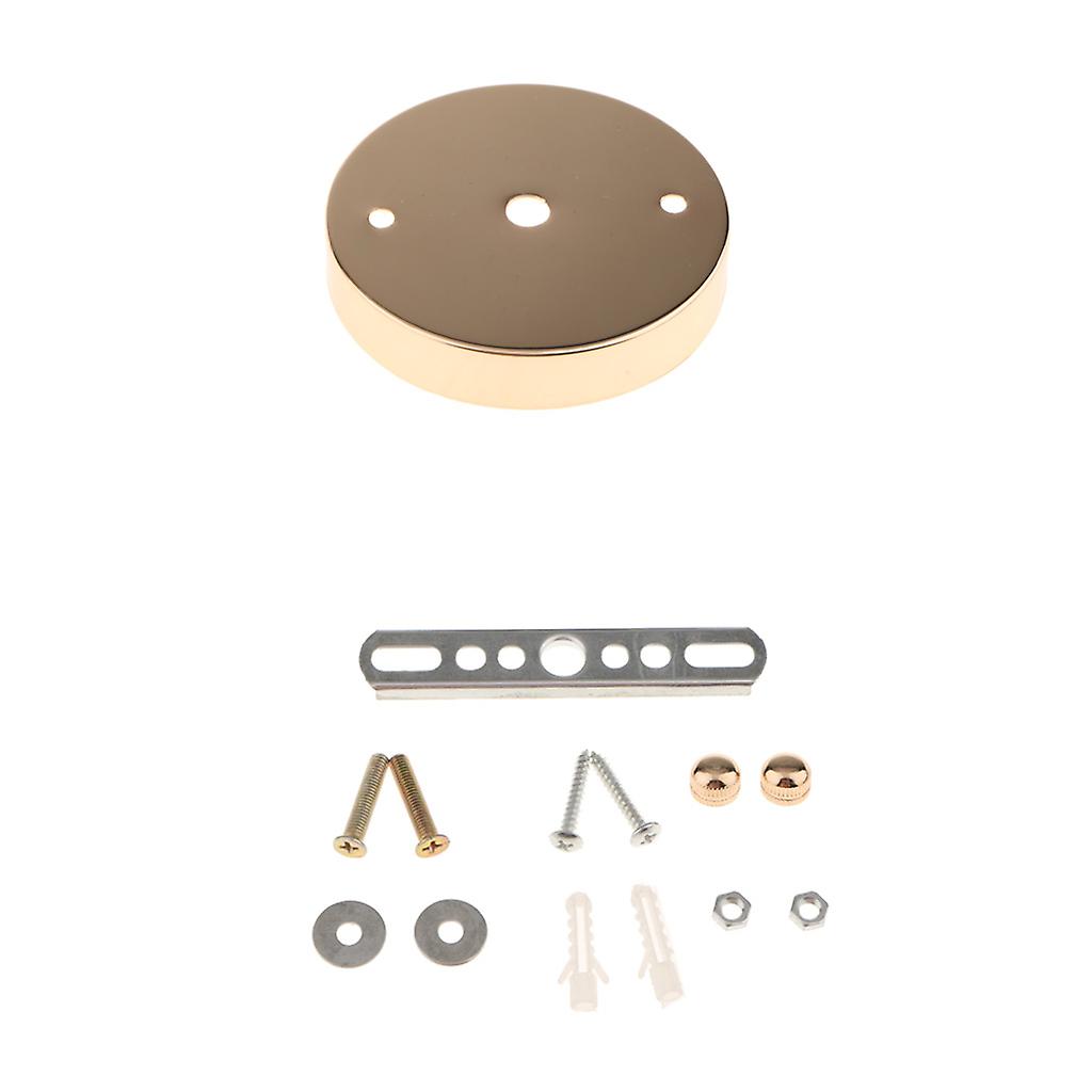 Ceiling Plate Straight Edge Base Pendant Light Accessories Golden