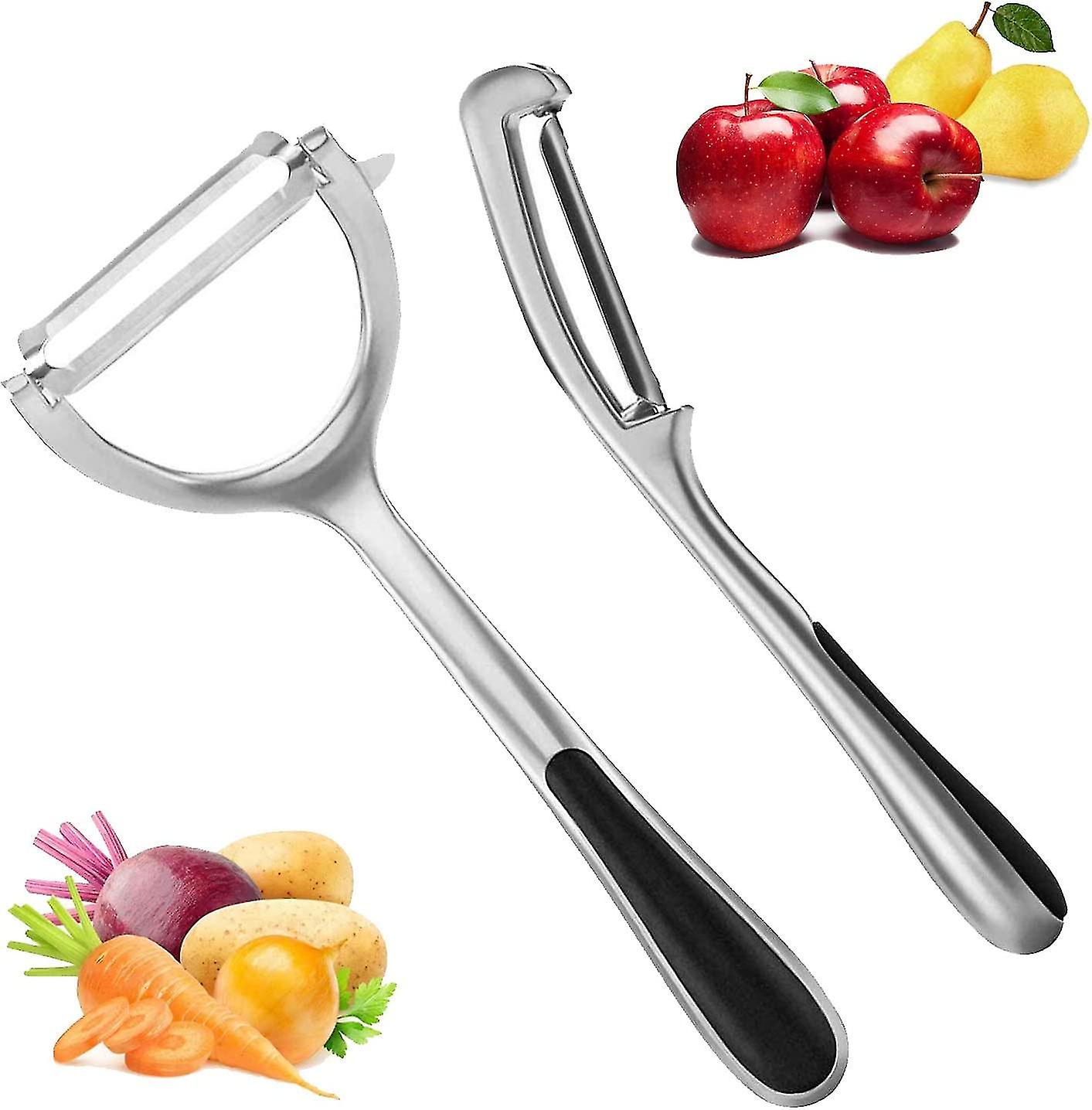 Potato Vegetable Peeler For Kitchen - Premium Stainless Steel Y Shape Swivel Peelers For Potato, Carrot, Fruit, With Ergonomic Non-slip Handle