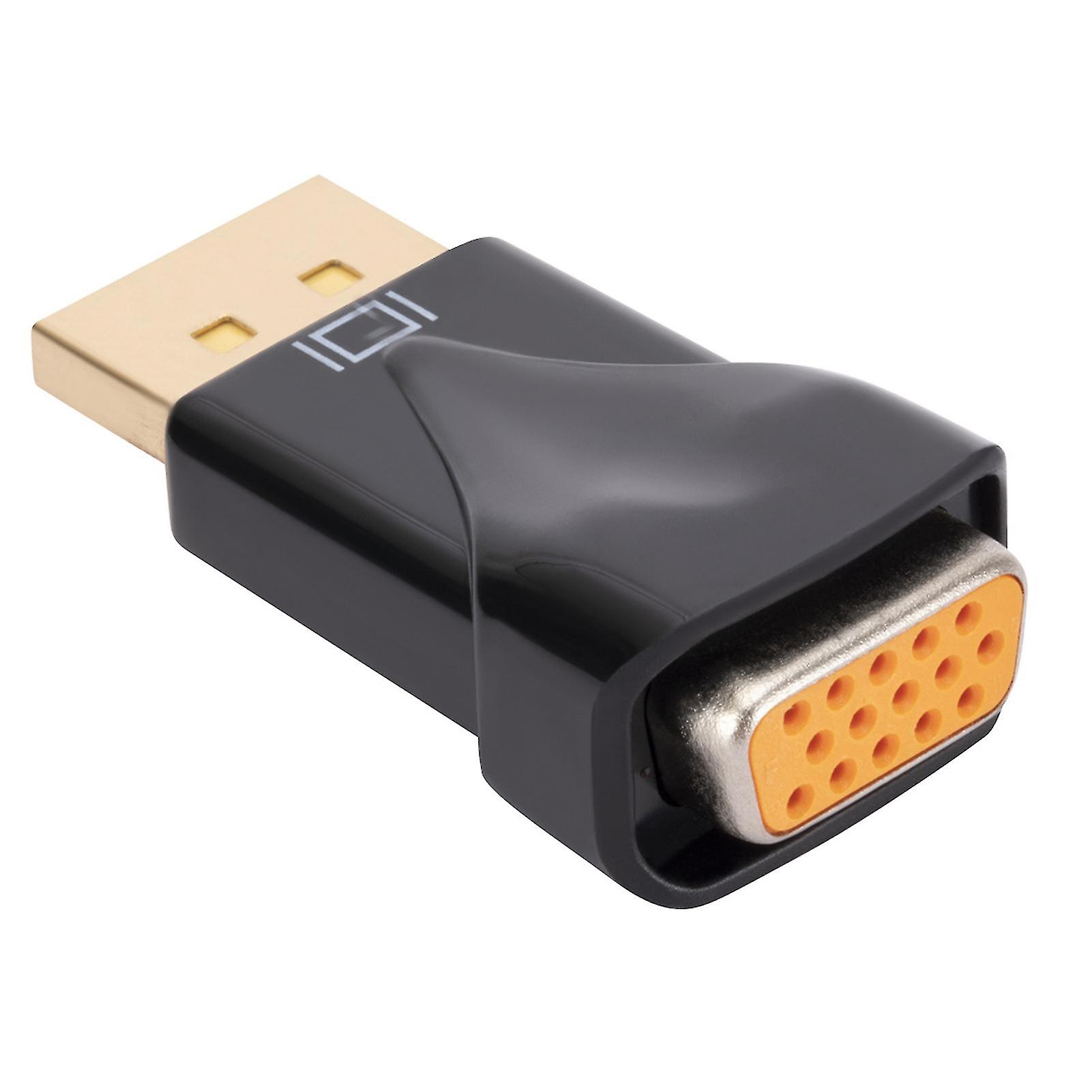 Iiabc Display Port Dp To Vga Adapter Dp To Hdmi-compatible Adapter Compatible With Laptop Pc Monitor Projector