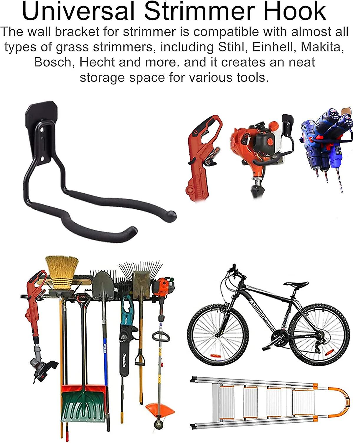 Strängtrimmer hängare fäste, trädgård gräsmatta trimmer väggfäste, 1 st