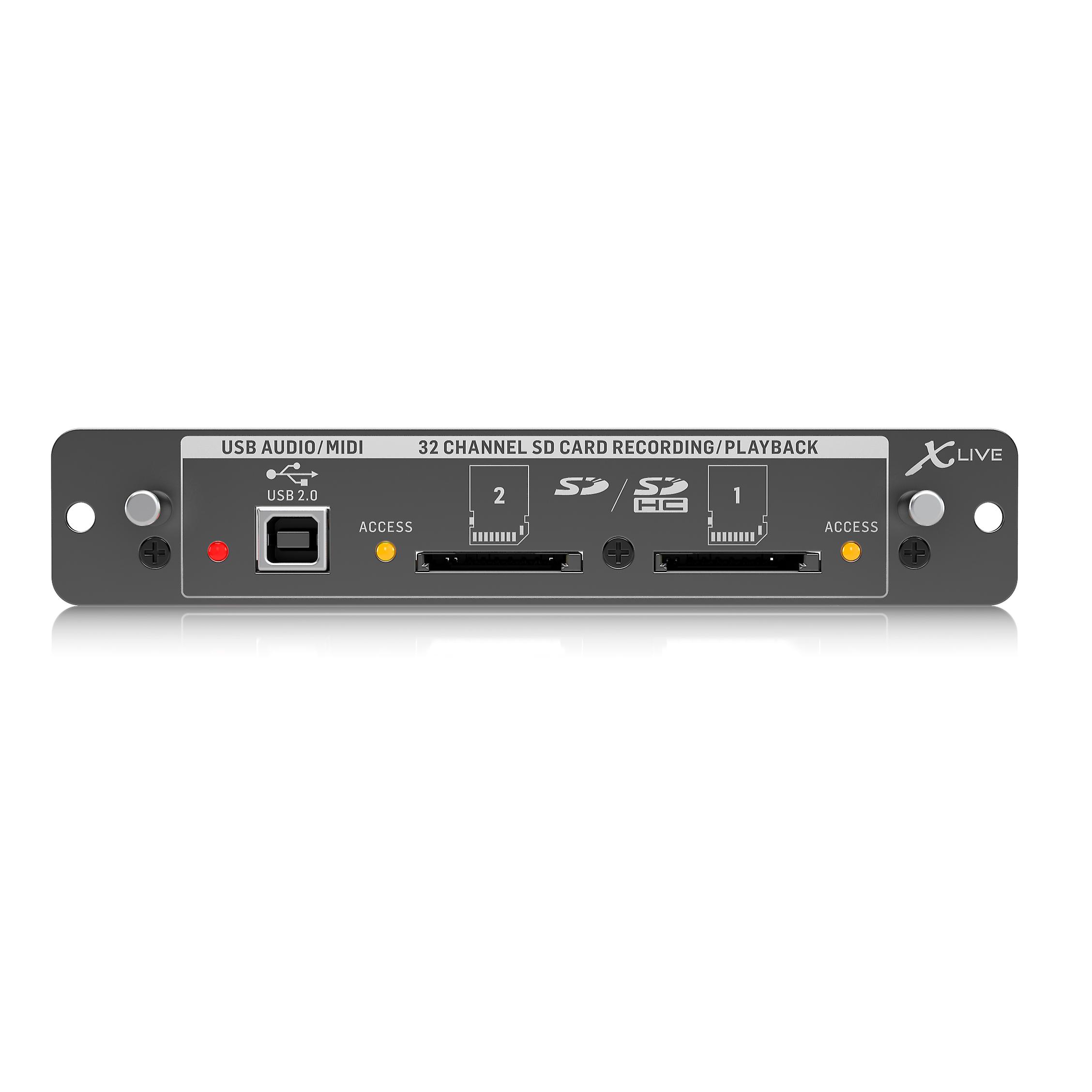 Behringer X-live Signature X32 Expansion Card For 32 Channel Live Recording/playback On Sd/sdhc Cards,usb Audio/midi Interface
