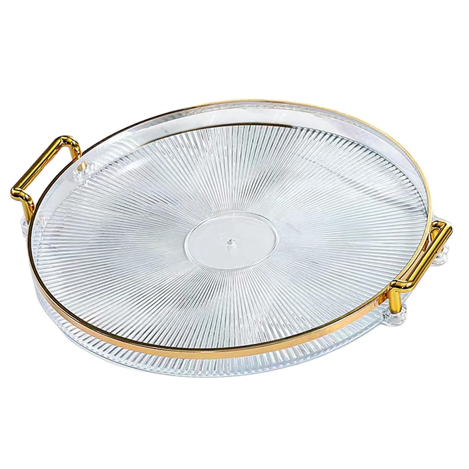 Multifunktions-Serviertablett mit Griffen Desserttablett für Party Clear