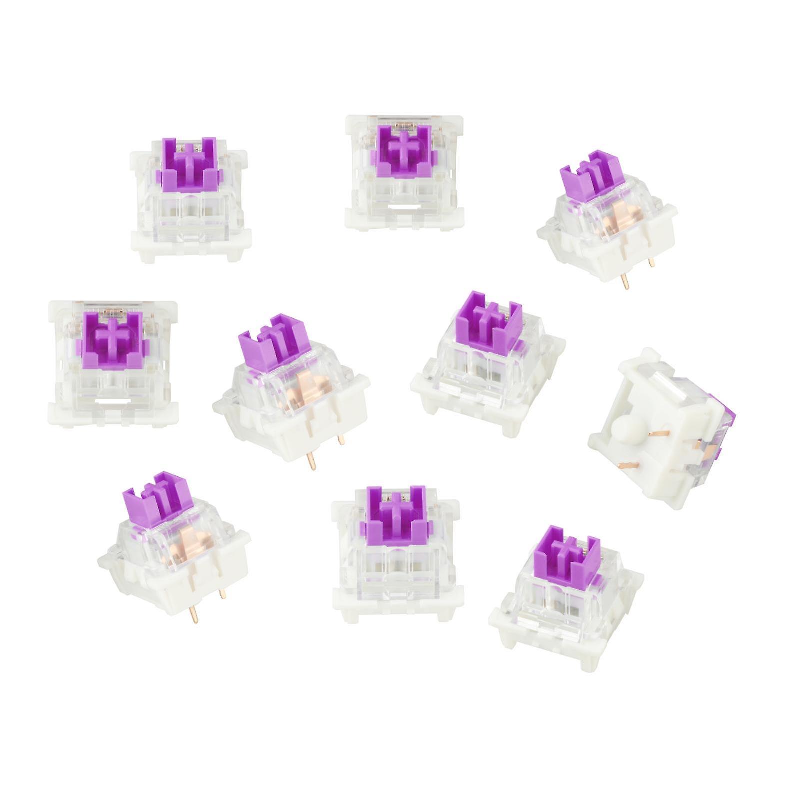 3Pin Mechanical Keyboard Switches RGB LED SMD Gaming for Keyboard Beginner Dustproof Purple