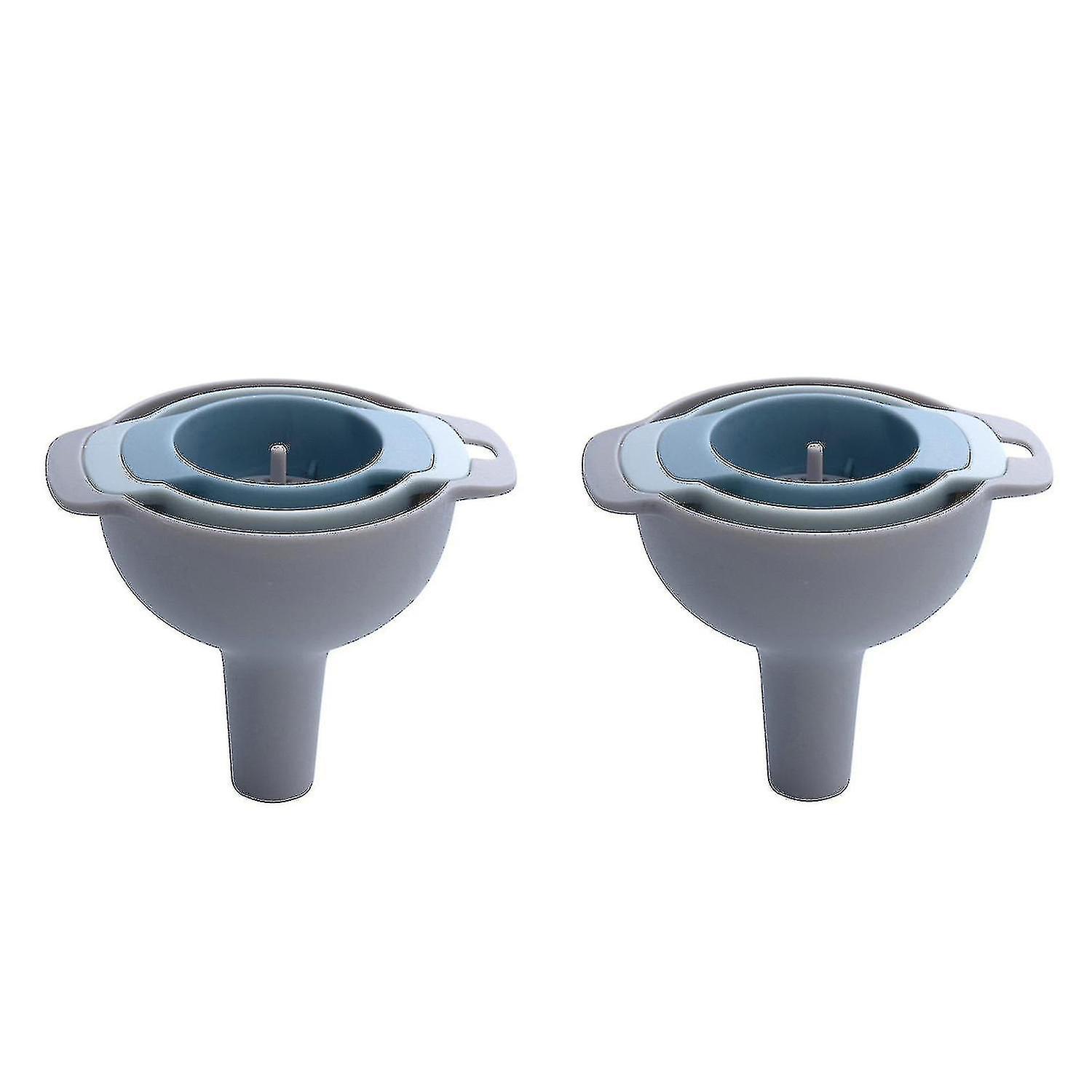 Four-in-one Multifunctional Plastic Filter Funnel Large, Medium And Small Kit