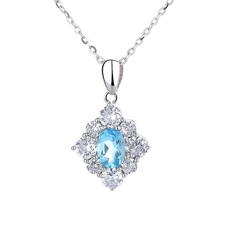 S925 Collier grenat en argent sterling