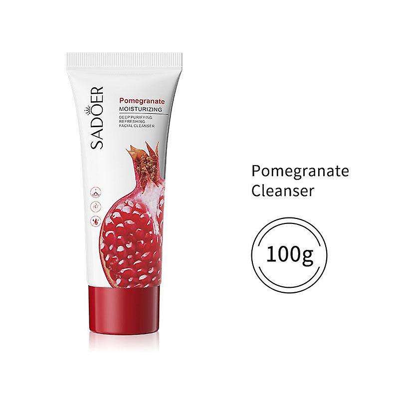 Refresh & Brighten Your Skin With Natural Flower & Fruit Extract Facial Cleanser - Vitamin C Rose Aloe & Pomegranate!