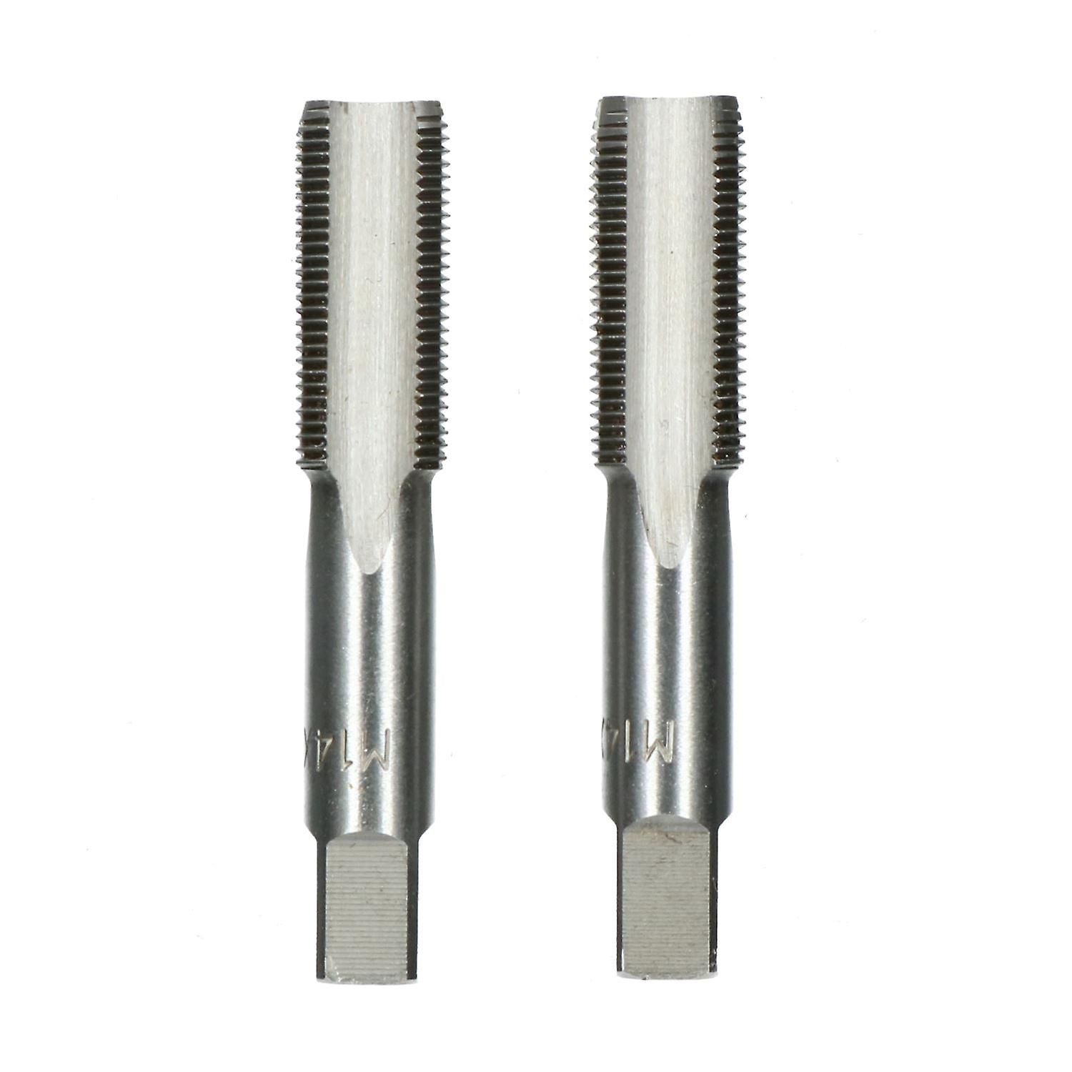 M14 x 1mm Metric Tap Set, Tungsten Steel, Taper and Plug Thread Cutter TD008