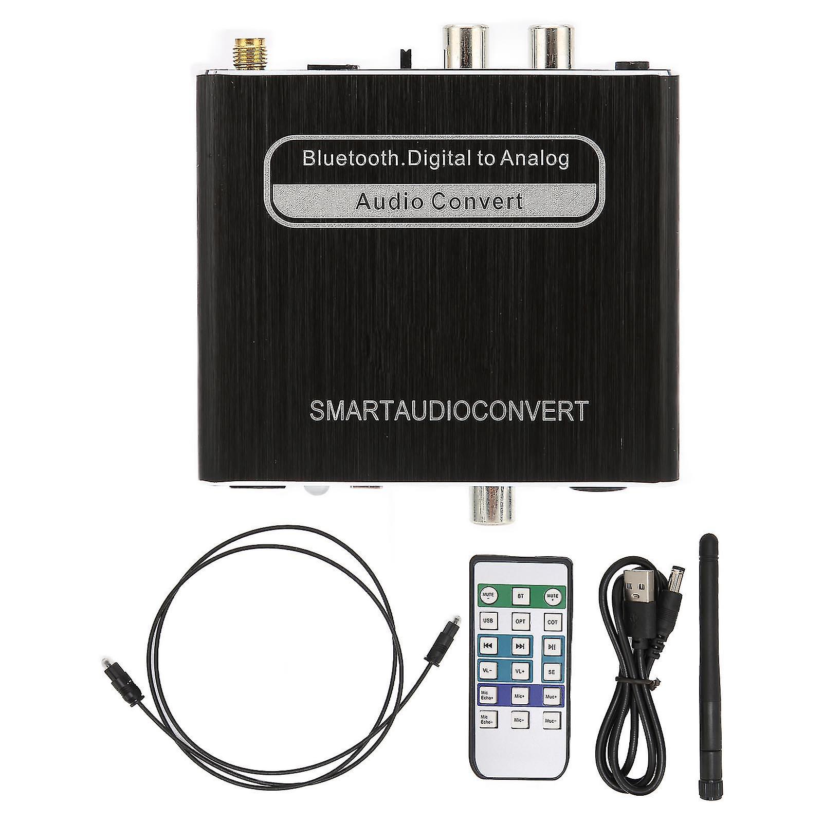 Audio-Konverter-Adapter Bluetooth-Digital-zu-Analog-Glasfaser-Koaxialsignal-Audio-Decoder für Heimkino