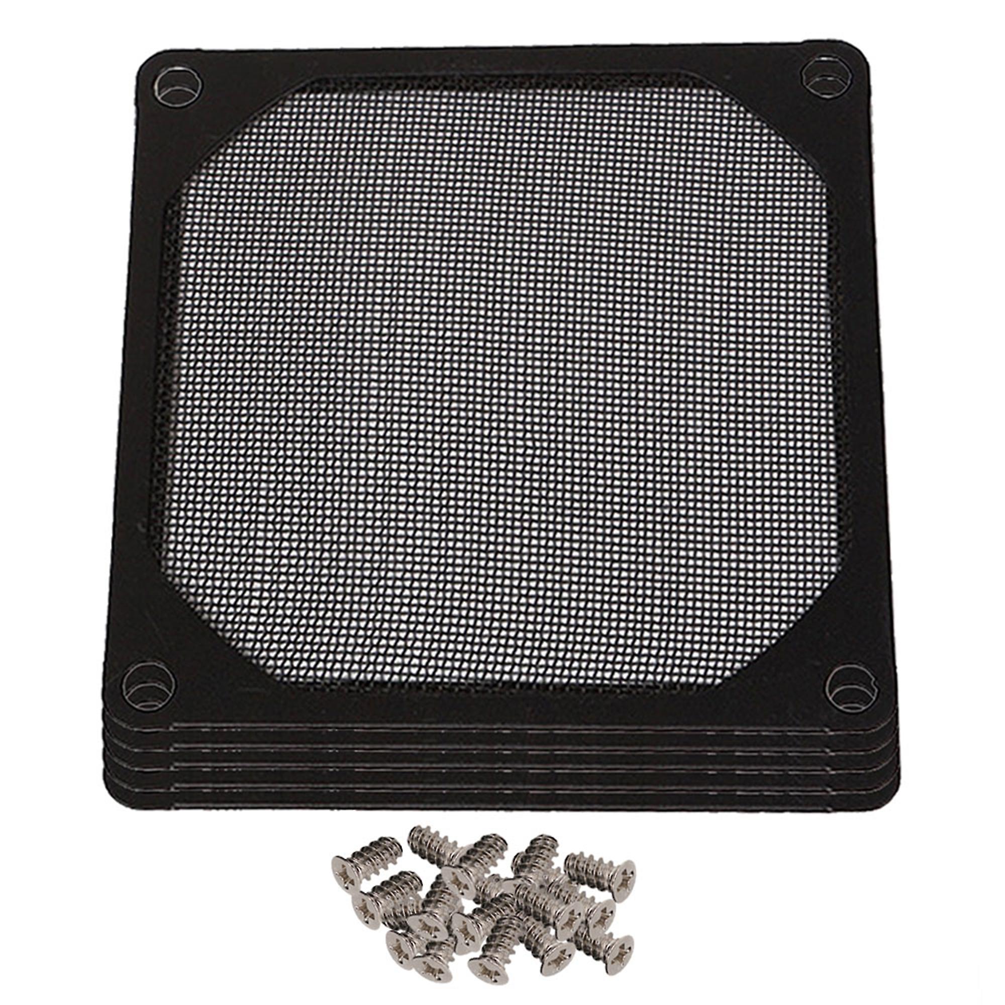 5Set 8cm Metal Fan Dustproof Filter Stainless Mesh for PC CPU Computer Chassis