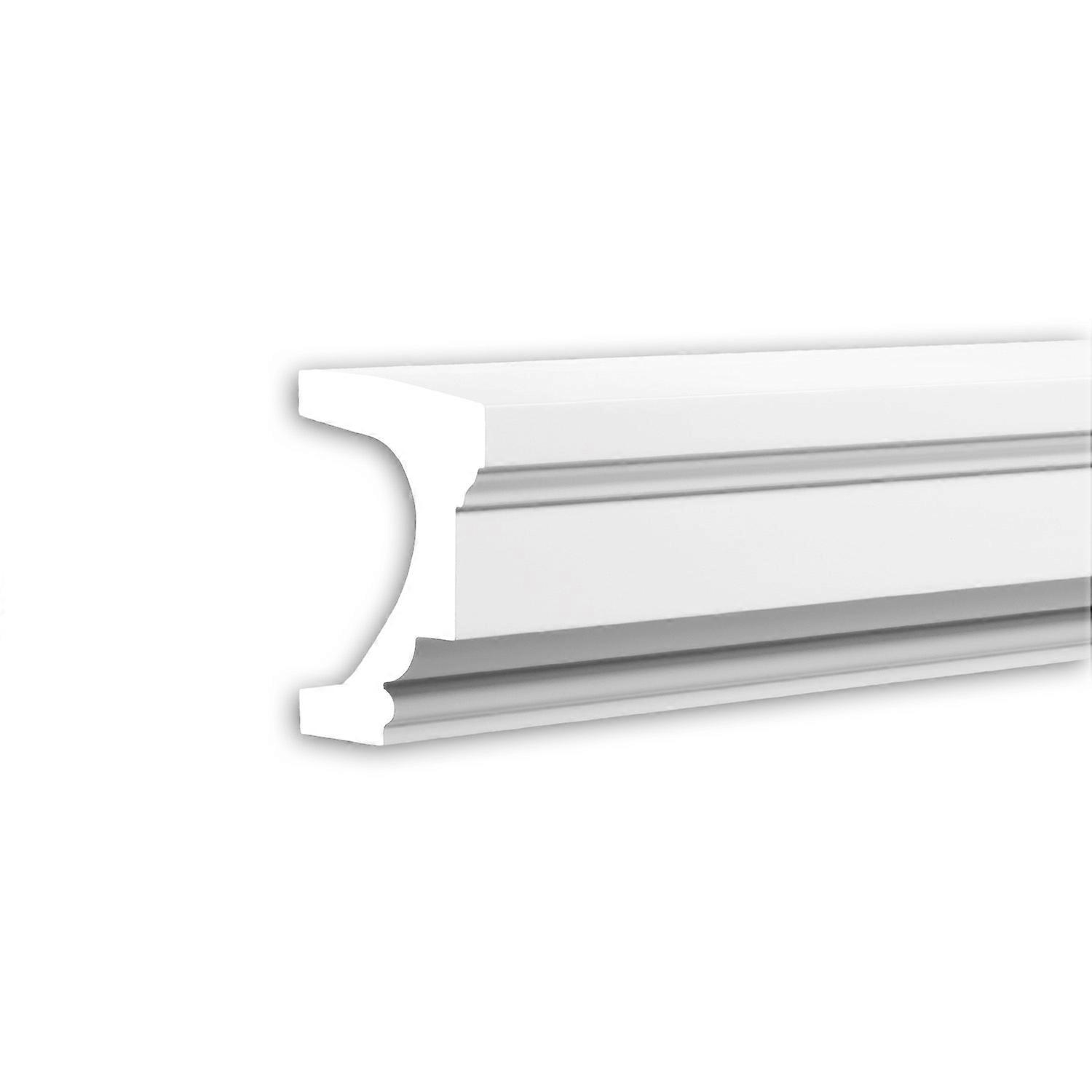 Profhome Decor 1 x Window ledge 482003 Profhome white Rigid polyurethane foam pre-primed lightweight, sturdy, dimensionally