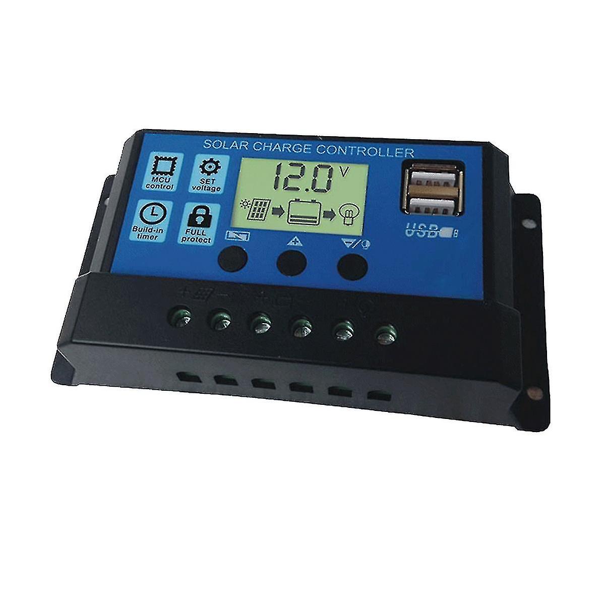 Charge Controller 24v10a Battery Charger Hd Display Controller Usb Output