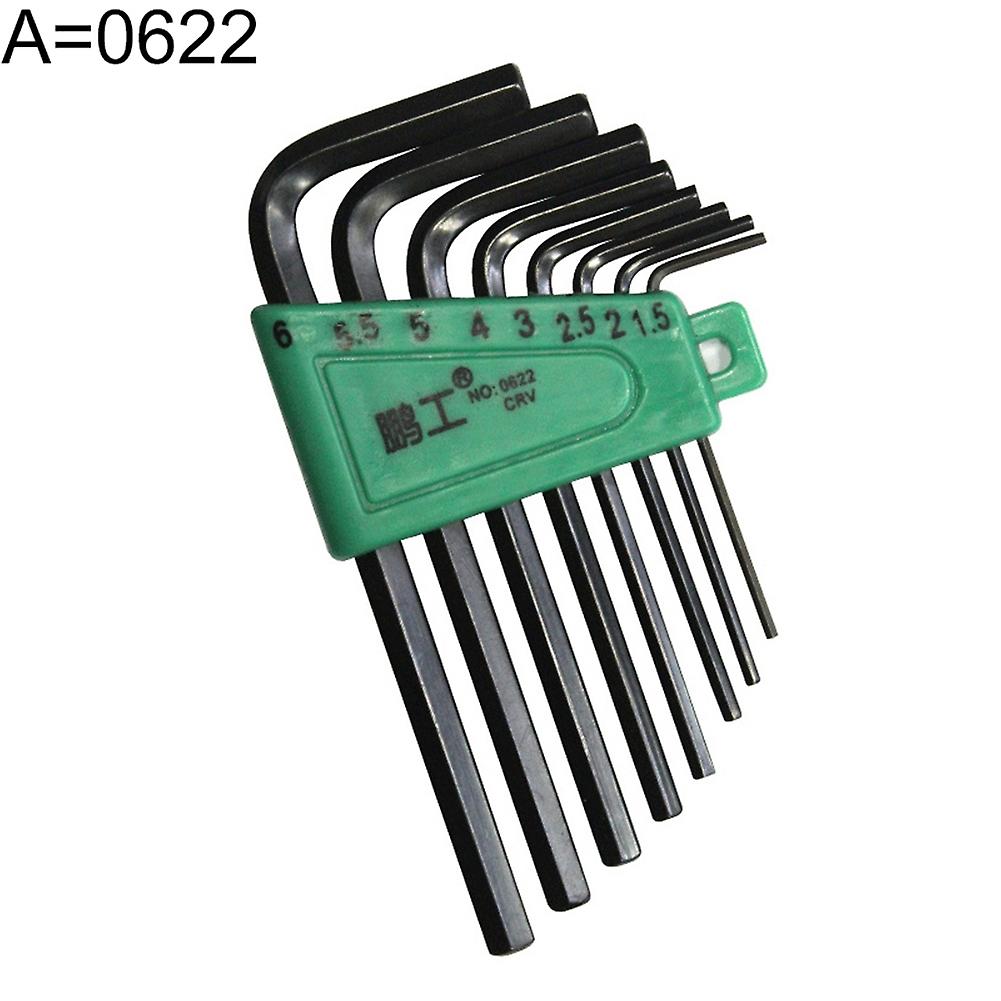 ZHOUBA PENGGONG 8Pcs Universal Metric 1.5-6mm Hexagon Key Wrench Spanner Set Hand Tool