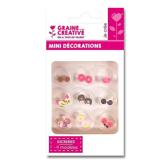 18 mini gourmet Decorations polymer paste - Sweets