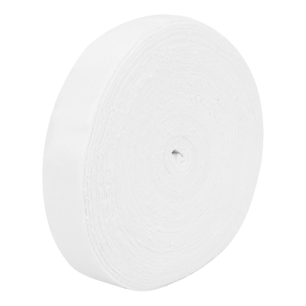 10M Polyester Racket Grip Tape 3cm Wide White Sweat Absorption