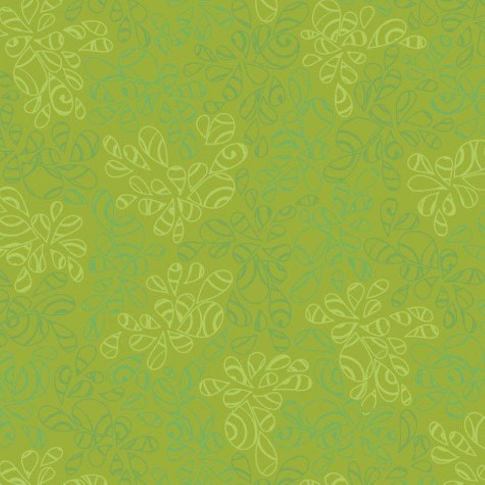 Nature Elements 100% Cotton Poplin Fabric Green Tea - per metre