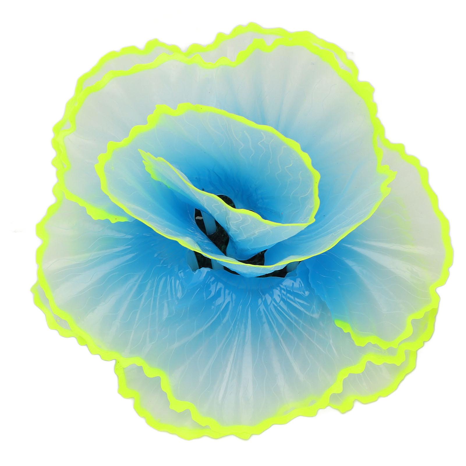Simulation of fluorescent decorative coral for aquarium, decorative plants for landscape, blue