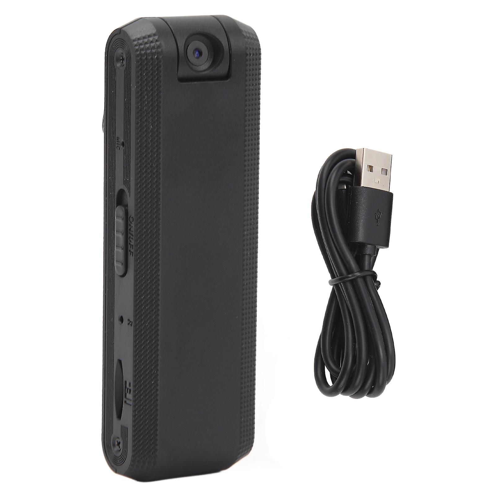 Uadme Micro Camcorder, Body Camera, Wearable Video Recorder, HD 1080P Portable Mini Wearable 180° Rotatable Body Mounted Video Recorder 30FPS