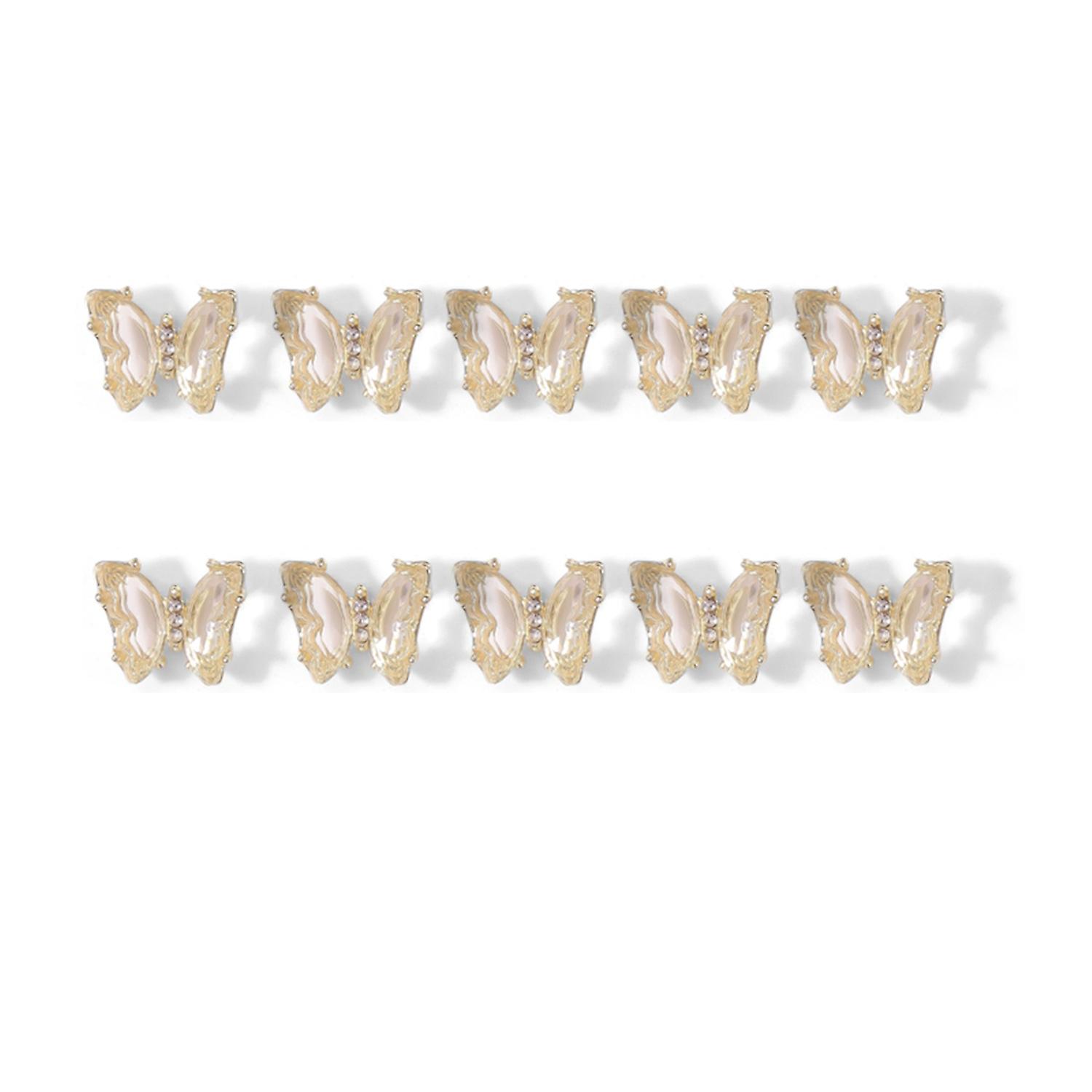 10Pcs Nail Decorations Exquisite Shape 3D Visual Effect Vibrant Color Realistic Looking Colorful