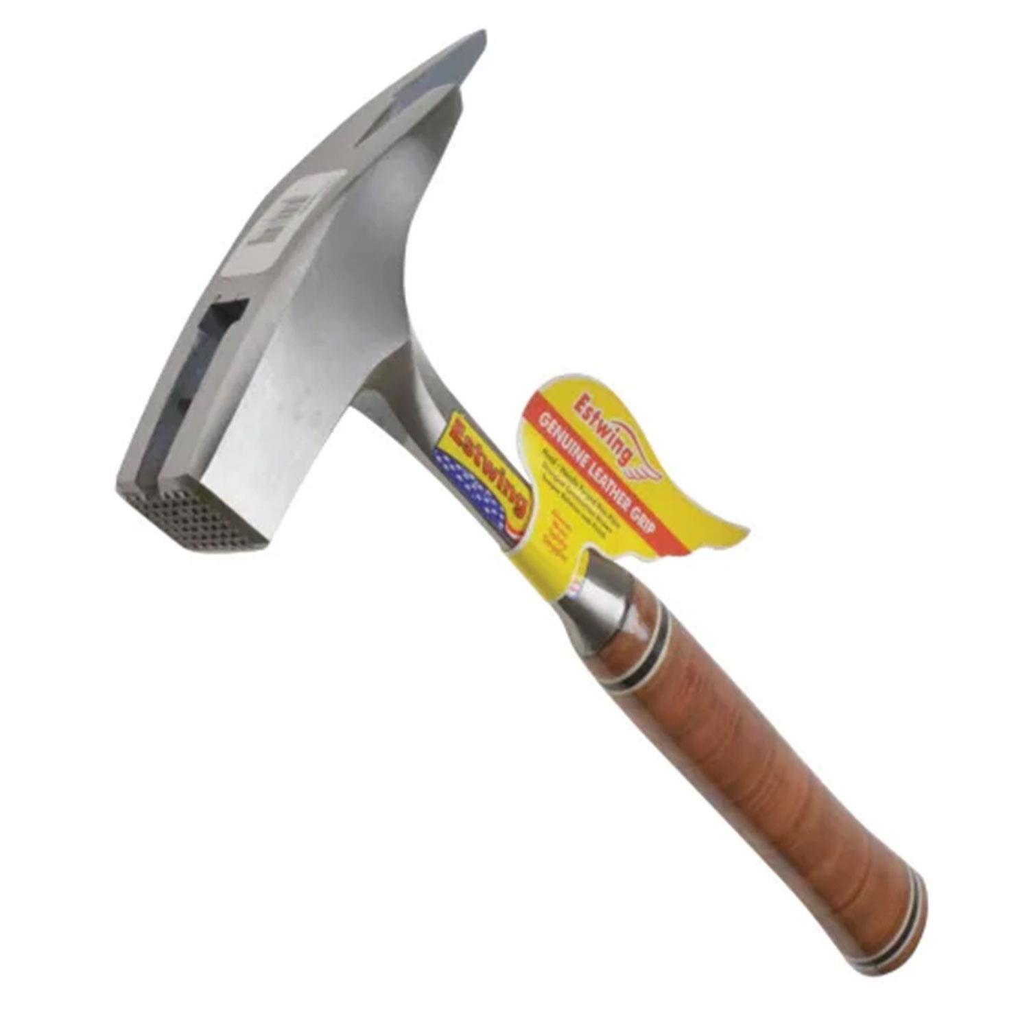 E239MM Roofer's Pick Hammer Leather Grip - Milled Face