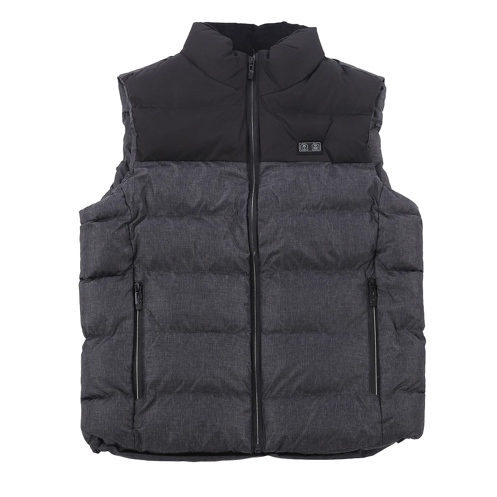 Electric Heating Vest 15 Zone Dual Control Digital Switch Comfortable Lightweight High Safety Heated Jacket L