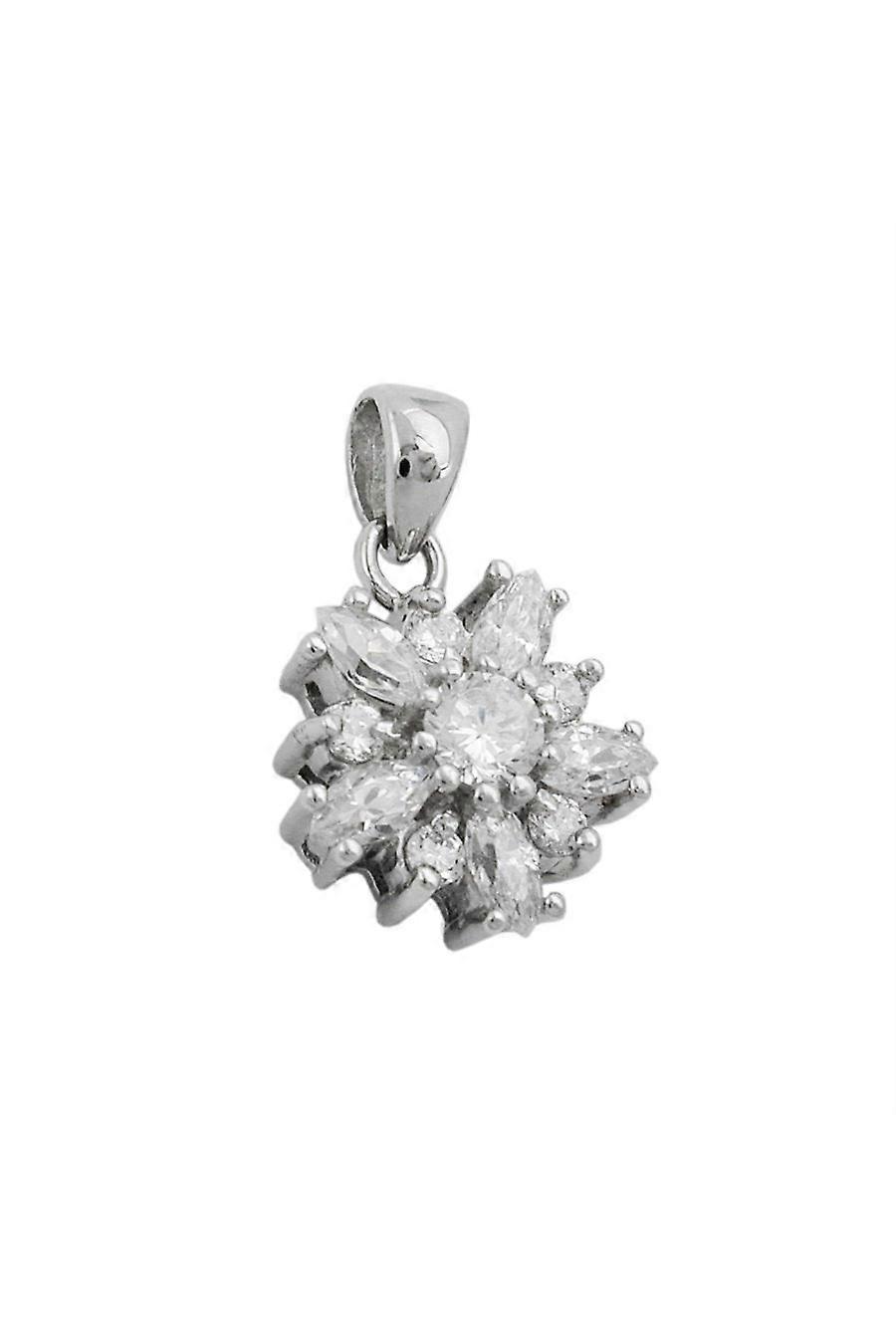 Pendant Flower Zirconia Silver 925 - Gl91037