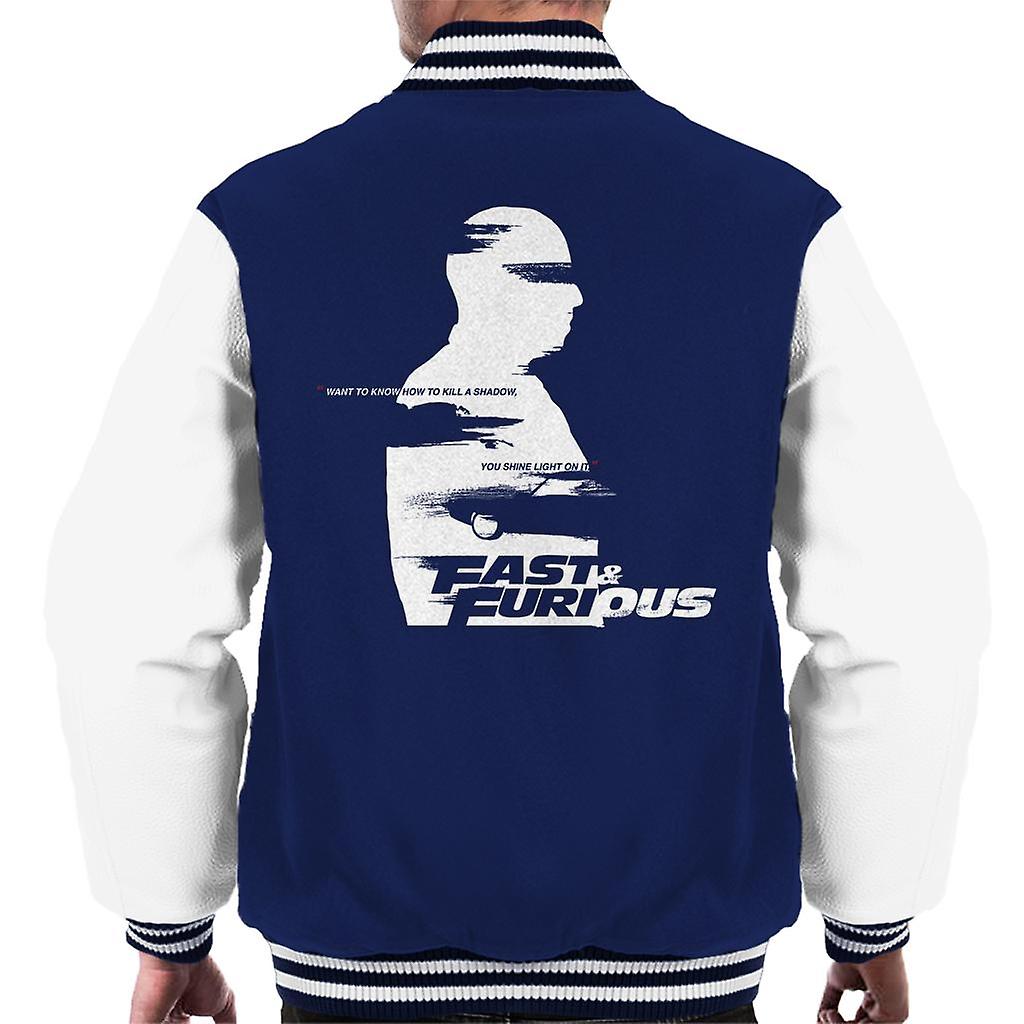 Fast and Furious Want To Know How To Kill A Shadow Quote Men's Varsity Jacket