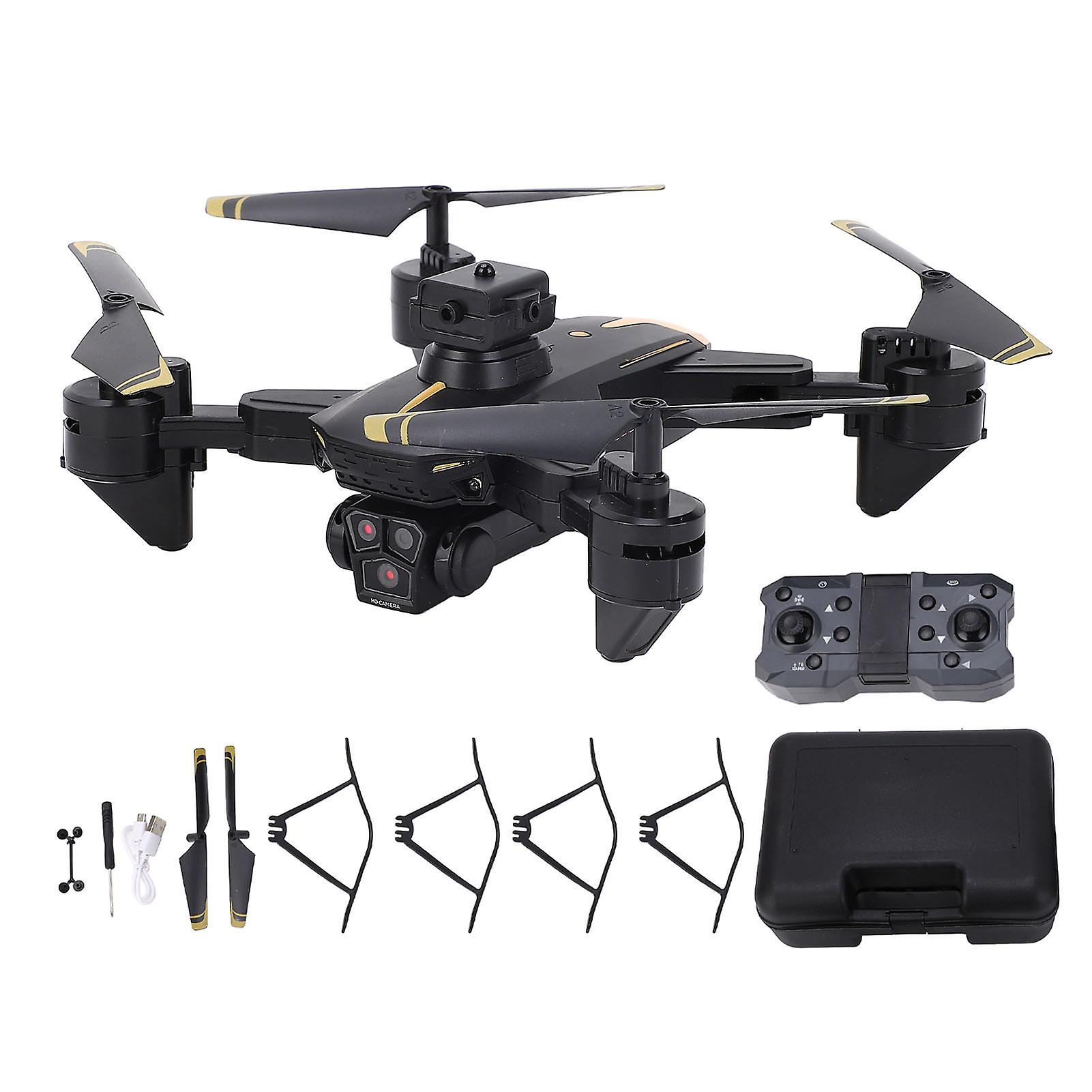 Drone HD Triple Camera Obstacle Avoidance Optical Flow Positioning RC Drone Quadcopter for Outdoor Camping Hiking