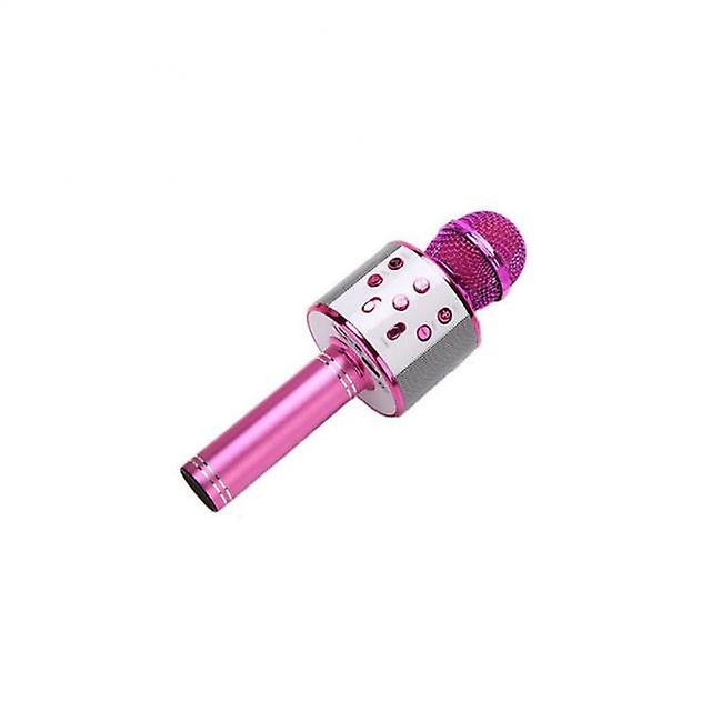 Ws858 Bluetooth-compatible Wireless Microphone Home Karaoke Microphones Speaker Handheld Music Player Singing Recorder Ktv