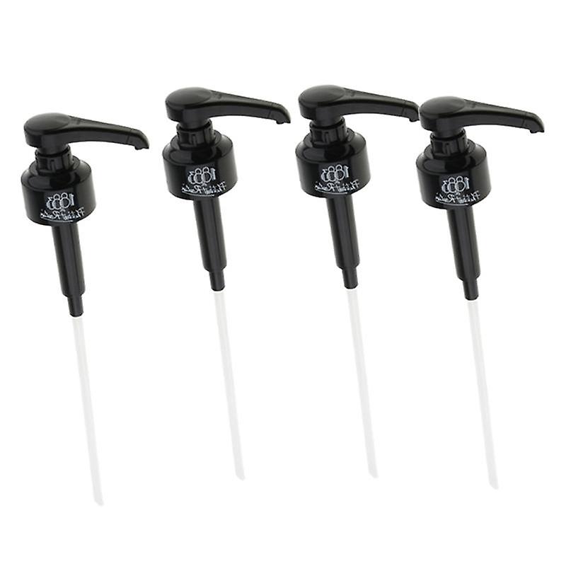 4 Pcs coffee 1 liter dispenser syrup pump black liquid dispenser for