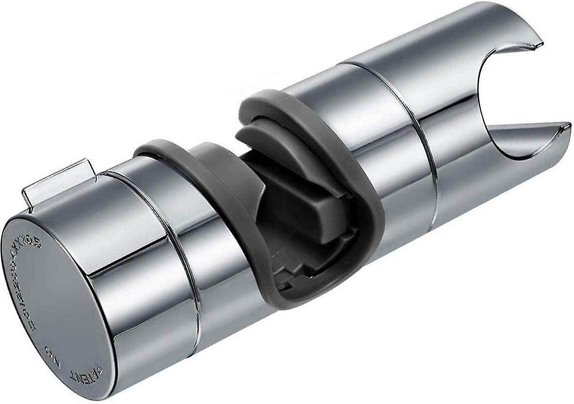 Replaceable Hand Shower Bracket, Shower Head Holder, 18-25MM Adjustable Diameter, Chrome ABS (Silver