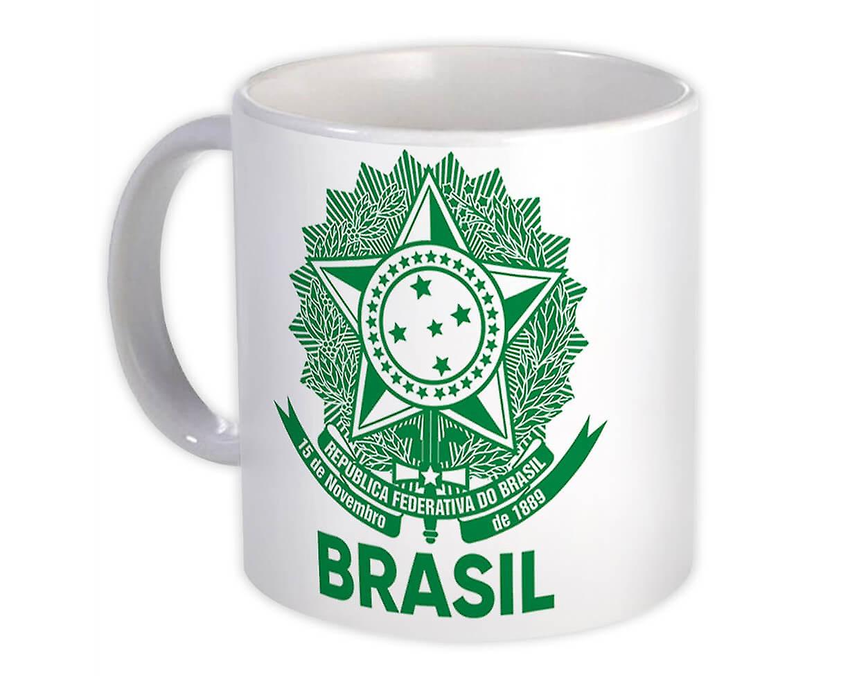 Gift Mug: Brazilian Crest Flag