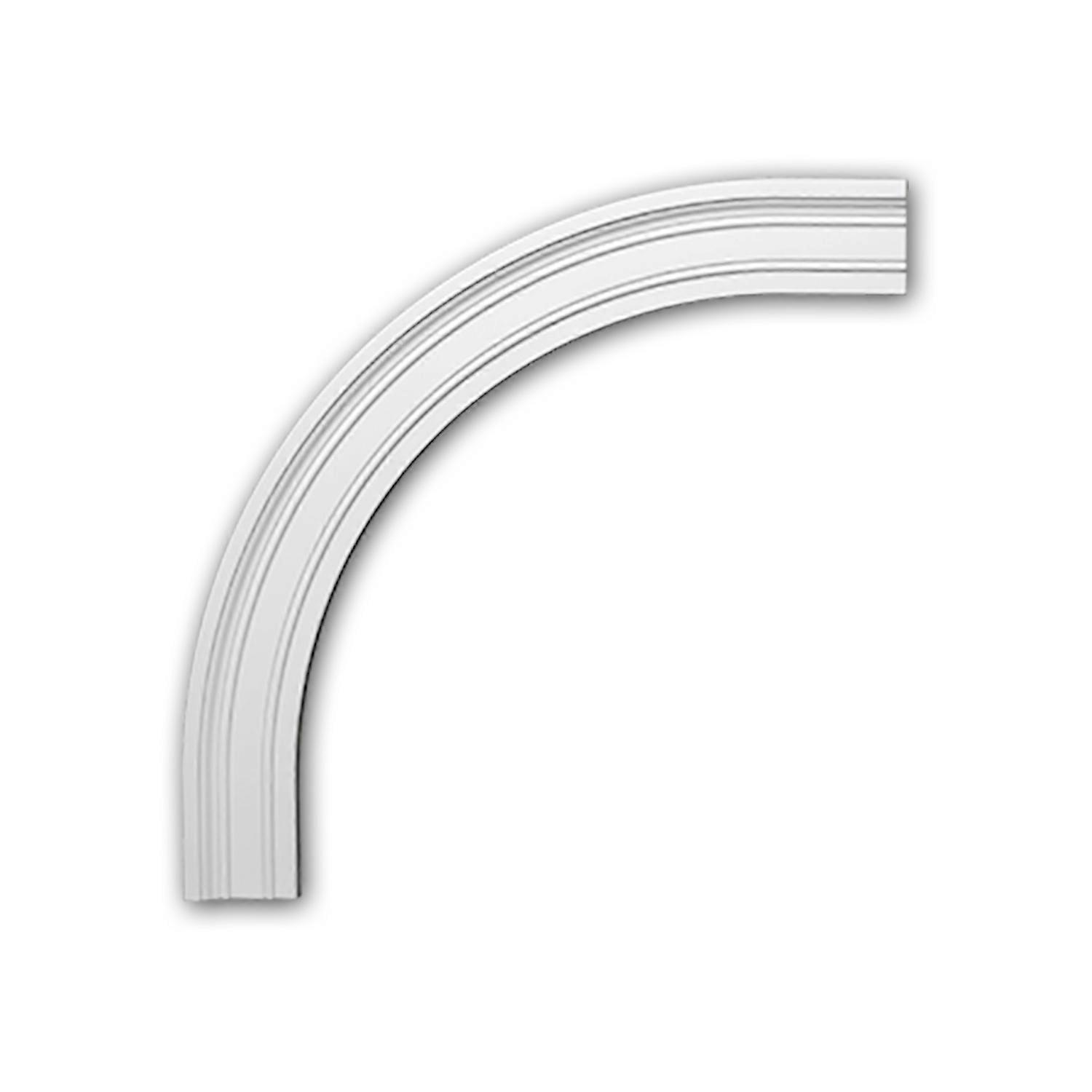 Profhome Decor 1 x Arch frame 487033F Profhome white Rigid polyurethane foam pre-primed lightweight, sturdy, dimensionally stab