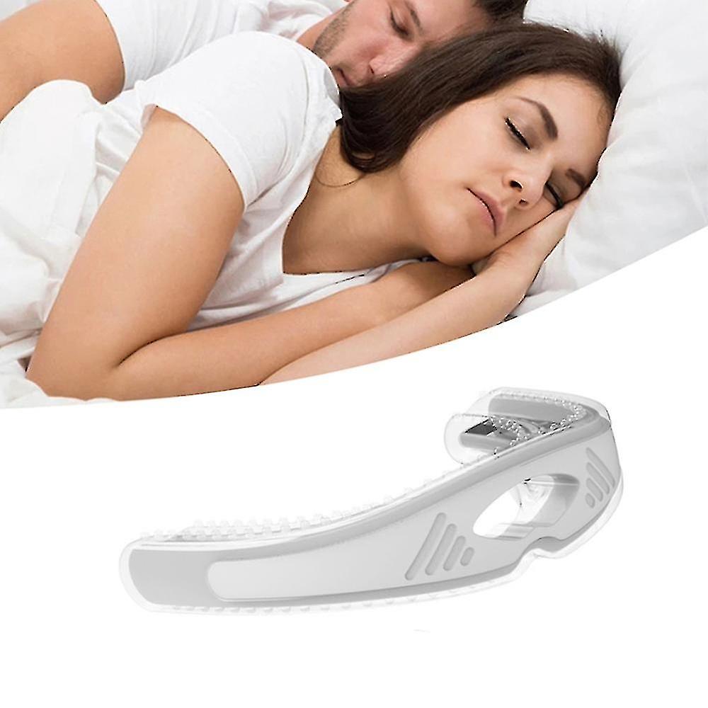 Stop Snoring Solution Adjustable Snore Guard Stopper, Anti Snoring Devices white
