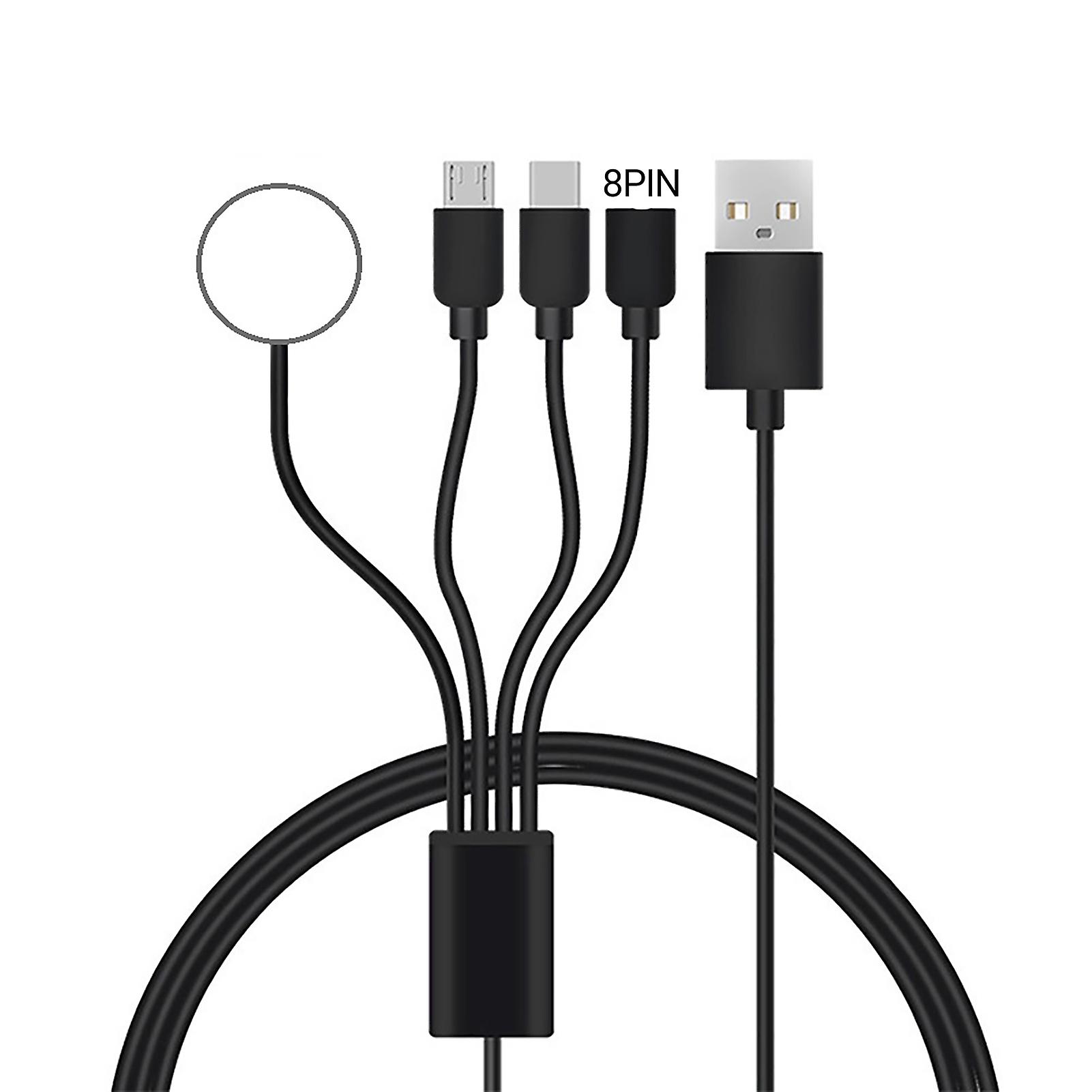 Four in One Data Cord Type-C Interface TPE High Strength Charger Wire Phone Accessories 