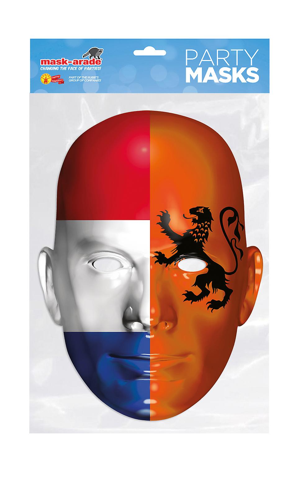 Holland Flag Single 2D Card Party Face Mask