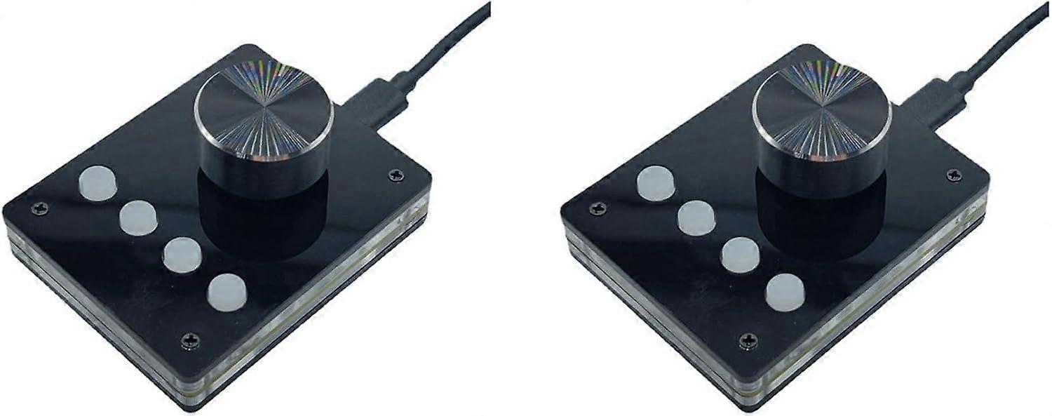 2X programmable keyboard multimedia USB button custom keyboard mini macro volume control (small button)