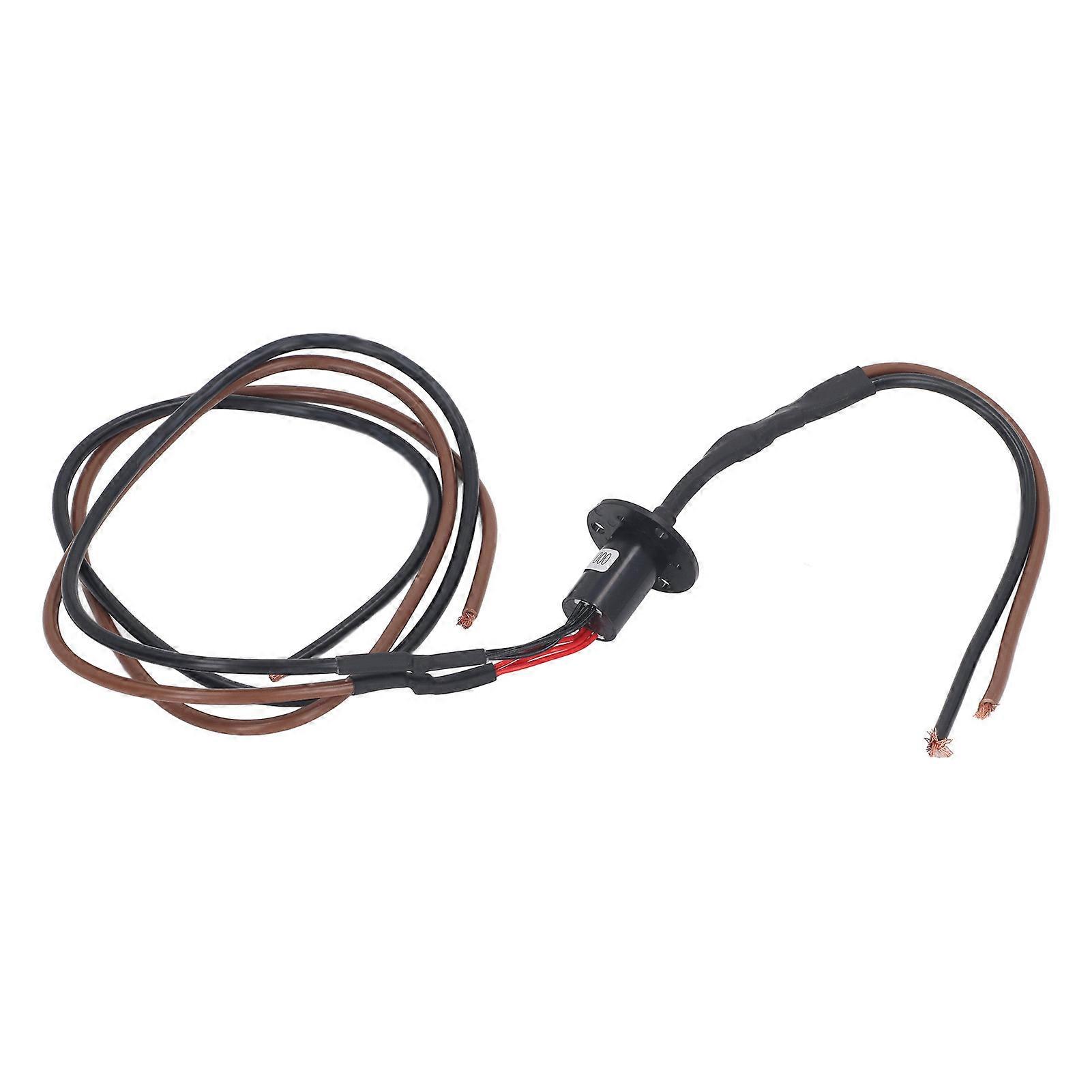 2 Wires Electrical Slip Ring, 250RPM 45A 360 Degree Rotation Collector Ring Rotary Electrical Contact Conductive Electric Motor Slip Ring Joint EYBXD